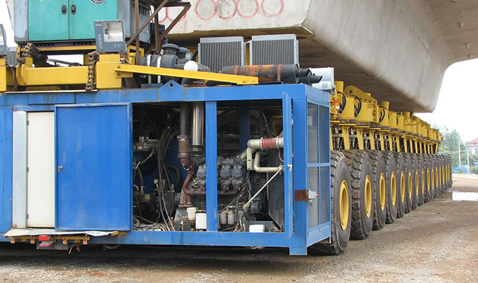BF8M1015 para el transporte de vigas