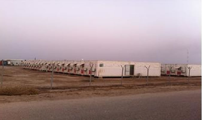 Grupo electrógeno 1000KW en el campo petrolífero Al-Ahdab en Iraq