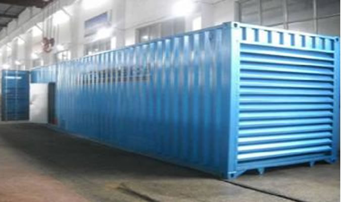 Grupo electrógeno 1000KW en el campo petrolífero Al-Ahdab en Iraq